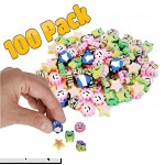 Aryellys 100 Pack Mini Erasers Mix Icons Fun Colors Unisex Party Favor School Prizes  B07FFCF8L3
